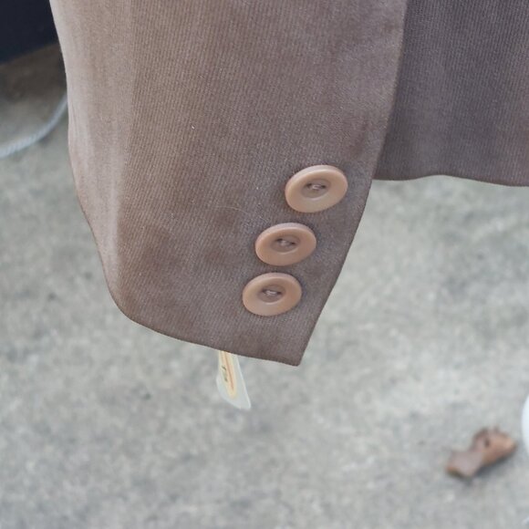 Talbots Petites Women’s Light Brown Silk Blazer Jacket Size 14P NWT - Picture 4 of 7